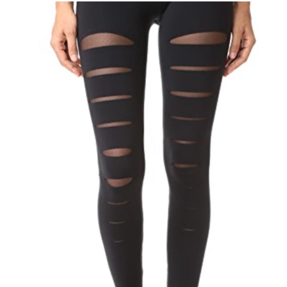 Solow - Black deconstructed leggings